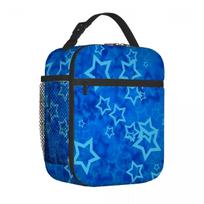 pentagram star   Portable Aluminum Foil Thickened Insulated Office Lunch Bag Waterproof Lunchs Bags Tote Bags 26x21x11CM smėlis
