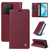 Piniginės odinis dėklas Huawei P70 Pro P30 P20 P10 Lite 3 Nova Y90 Y70 Plus Y9 Prime Y5 P9 P8 P Smart Z 8i 5t 3e 12s 4G 2019 Huawei Y9 Prime 2019 vyno raudonos spalvos