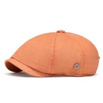 Men Women Spring Summer Beret British Solid Color Forward Cap Outdoor Sun Protection Newsboy Hat oranžinė