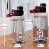 1500ml-2000ml Didelės Talpos Plastikinis Vandens Butelis Lauko Vyriškas ir Moteriškas Fitneso ir Sporto Dirželis Rankena Vasaros Apsaugotas nuo Sprogimo 1500ml