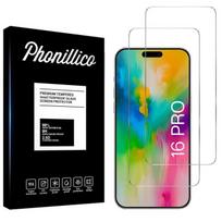 Tempered Glass Film for iPhone 16 PRO [2 Pack] Phonillico® Screen Protector