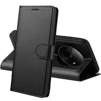 Black Case for Xiaomi Redmi A3 - Magnetic Flip Wallet Card Holder Phonillico juoda