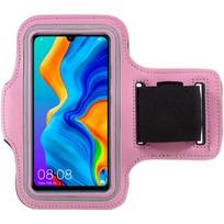 Pink Sports Armband compatible with Huawei P50-P40-P30-P SMART-Y8P-Y5P-NOVA-MATE 20 - Adjustable Protection Running SportGym Phonillico® rožinė