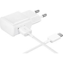 Charger + White USB-C Cable for Samsung Galaxy TAB A7 10.4 2020 - A 8.4 2020 - A 10.1 2019 - S6 2019 - S6 LITE 2020 Phonillico® balta