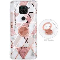 Case for Redmi Note 9 Pink Color Shockproof with Ring Holder