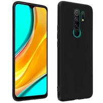 Coque de Protection - E.F.CONNECTION - Redmi 9 - Silicone Haute Résistance - Noir - Souple