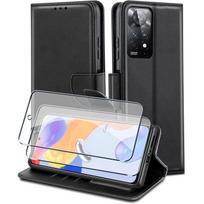 Curi Effect Case for Redmi Note 11 Pro Black, Full Protection + 2 Tempered Glasses