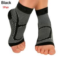 1Pair Ankle Brace Compression Sleeve Plantar Fasciitis Sock for Achilles Tendonitis, Joint Pain,Heel Spur Pain Foot Arch Support S/M juoda