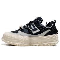 Hong Kong style niche design thick baseplate shoes ins trend spring and autumn new sports and leisure youth white shoes men's shoes 39