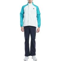 Coq Sportif Lietaus apranga Viršutinė ir apatinė dalys Nuimamas laikymo maišelis Lengvas QGMXJH00W WH00 3L [Le Golf] [Stretch Forcer] Rinkinys, Rankovės, Ventiliacija, Įtraukta,