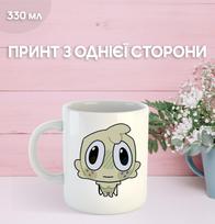 Puodelis Dandžio pasaulyje (Dendi) Roblox Dandy's World su spauda keraminis puodelis 330 ml 9.5 balta