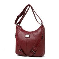 Retro Motociklo Krepšys Moteriškas Vienos Peties Krepšys Personalizuotas Didelės Talpos Rankinis Crossbody Krepšys raudona