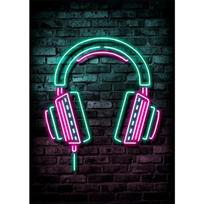 Žaidimų neoninis drobės plakatas  Valgyk Miegok Žaisk Kartok  Žaidėjo kambario dekoras  Esporto miegamojo menas  Namų dekoro dovana Tapyba  Sienų dekoras 21cm×30cm NoFrame blue