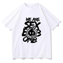 Scott Pilgrim Takes Off T Shirt Men Aesthetic Retro Letter Print Sex Bomb Omb Tshirt Unisex Daily Manga Stylish Cotton Tee Shirt S