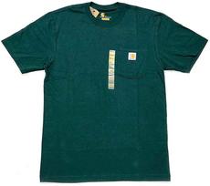 Carhartt Short Sleeve Pocket Pocket T Big Silhouette Big WORKER POCKET Hunter Green size S T-shirt T-shirt S/S T-SHIRTS(K87)