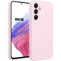 Dėklas - BOOLING - skirtas Samsung Galaxy A54 5G - Itin plonas silikonas - Smūgiams atsparus - Šviesiai rožinis rožinė