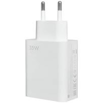 33W Fast Wall Charger Compatible with Xiaomi Redmi Note 11, Note 11S, Note 11 Pro balta