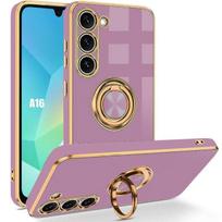 Case for Samsung Galaxy A16 5G/4G with 360° Rotating Ring Purple violetinė