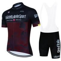 2025 Tour De Giro Cycling Jersey Set Summer Mountain Bike Clothing Pro Bicycle Sportswear Suit Maillot Ropa Ciclismo Asian size-XS