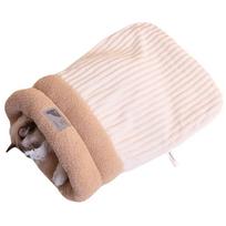 Cat Sleeping Bag Warm Cat Cave Bed Soft Plush Cat Sack for Indoor Puppy and Kitten 5-8kg