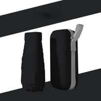 Folding Capsule Umbrella With Case Sunny and Rainy Dual Use Unisex Traveling Pocket Parasol Umbrellas Mini Portable Umbrella juoda