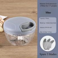 Garlic Puller Household Kitchen Manual Ginger Grinder Garlic Mud Splasher Handheld Meat Grinder High-capacity Vegetable Cutter
