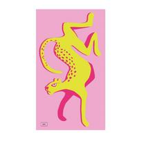 Leopard BujaBoom Color Illustration Posters and Prints Canvas Printing Modern Wall Art Picture for Living Room Home Decor Gifts 21cm×30cm NoFrame