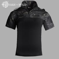 Hanye Cycling Frog Suit Top Tactical Frog Suit Short Sleeved Training Suit Outdoor Camouflage Suit Breathable And Wear-resistant T-shirt M