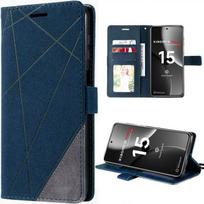 Case for Xiaomi 15 Ultra, 360 Degree Anti-Scratch Protection Navy Blue PU Leather