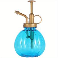 Creative Plastic Pumpkin Shape Succulent Flower Raising Vintage Colorful Sprinkler Pot Gardening Press Garden Sprayer Decor mėlyna