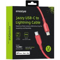 Innostyle Jazzy Usb-C Lightning Mfi Fast Charging Cable For Iphone Kevlar 1M Red