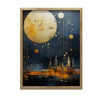 Industrial Dream Landscape Industrial Dream Landscape, 50X70 Cm, Dark Brown Wooden Frame, 230 Gsm Matte Paper 54