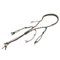 Nailoninis anties žąsies švilpuko dirželis pintas paracord lauko medžioklei(Kariniai žali ACU kamufliažas) black