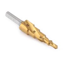 1 vnt. HSS pakopinis grąžtas 4mm-12mm Spiralinė vaga Trikampis kotas Gręžimo įrankis