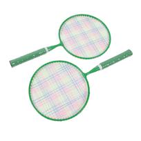 1 poros vaikiškų badmintono raketės rinkinys su nešiojimo krepšiu Vaikų badmintono rinkinys su 2 plunksneliais 1