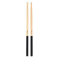3 poros 5A medinių būgnų lazdelių būgnams su juodomis neslystančiomis rankenomis vaikams, suaugusiems, muzikos instrumentas
