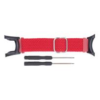 Greito atleidimo laikrodžio pintas dirželis, elastingas, keičiamas, reguliuojamas, unisex, nailoninis laikrodžio pintas dirželis raudona