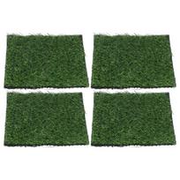 4 vnt. Dirbtinis augalas Žolė Vejos Velėna Kilimas DIY Miniatiūrinis Kraštovaizdžio Dekoravimas 25x25cm