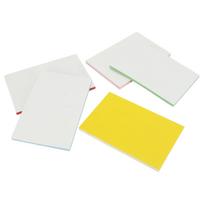 6PCS Rubber Carving Block Tetragonum Colourful Sandwiching Double Sided DIY Rubber Block Stamp