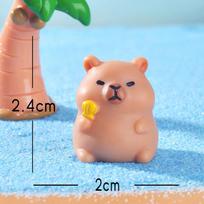Ornamental Garden Resin Small OrnamentsSummer Capybaras Fish Tanks Aquarium Decoration Accessories Shell
