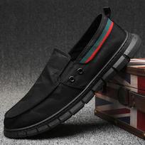 Fengbu 0067 Summer Men's One-Pedal Canvas Shoes New Year's Casual Old Beijing Cloth Shoes Breathable 38