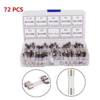 New 72In1 6*30mm 0.5-30AMP Car Mini Assorted Set Kit Blade Fuse Fast Quick Blow Tube