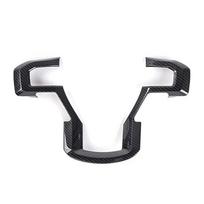 Carbon Fiber Steering Wheel Cover Trim Bezels For Ford F150 F250 F350 2015-2020