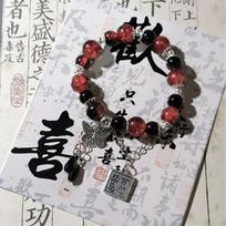 No taboos DIY Chinese flower butterfly beaded bracelet women's high value ins style bracelet jewelry