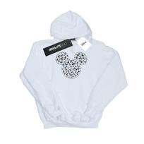 Disney Mens Mickey Mouse Head Of Hands Hoodie S balta