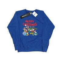 Disney Womens/Ladies Mickey And Friends Winter Wishes Sweatshirt S karališkos mėlynos spalvos
