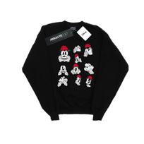 Disney Womens/Ladies Minnie Mickey Photo Poses Sweatshirt M juoda