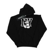 Disney Womens/Ladies Mickey Mouse NY Kicking Hoodie M juoda