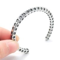 Thai Silver Mobius Pentagram Bracelet Female Hipster Hundred Matching Style Personality Open Retro Bracelet Bracelet