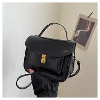 Spring new fashion casual solid color oil wax leather mail carrier texture crossbody carrying small bag woman juoda